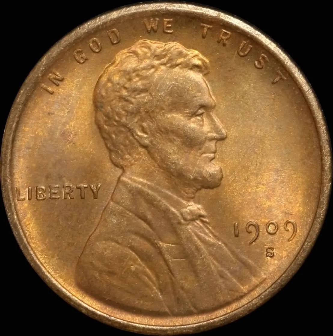 1909-D $5 Indian Head Gold Coin obverse showing date and mint mark detail under macro studio lighting