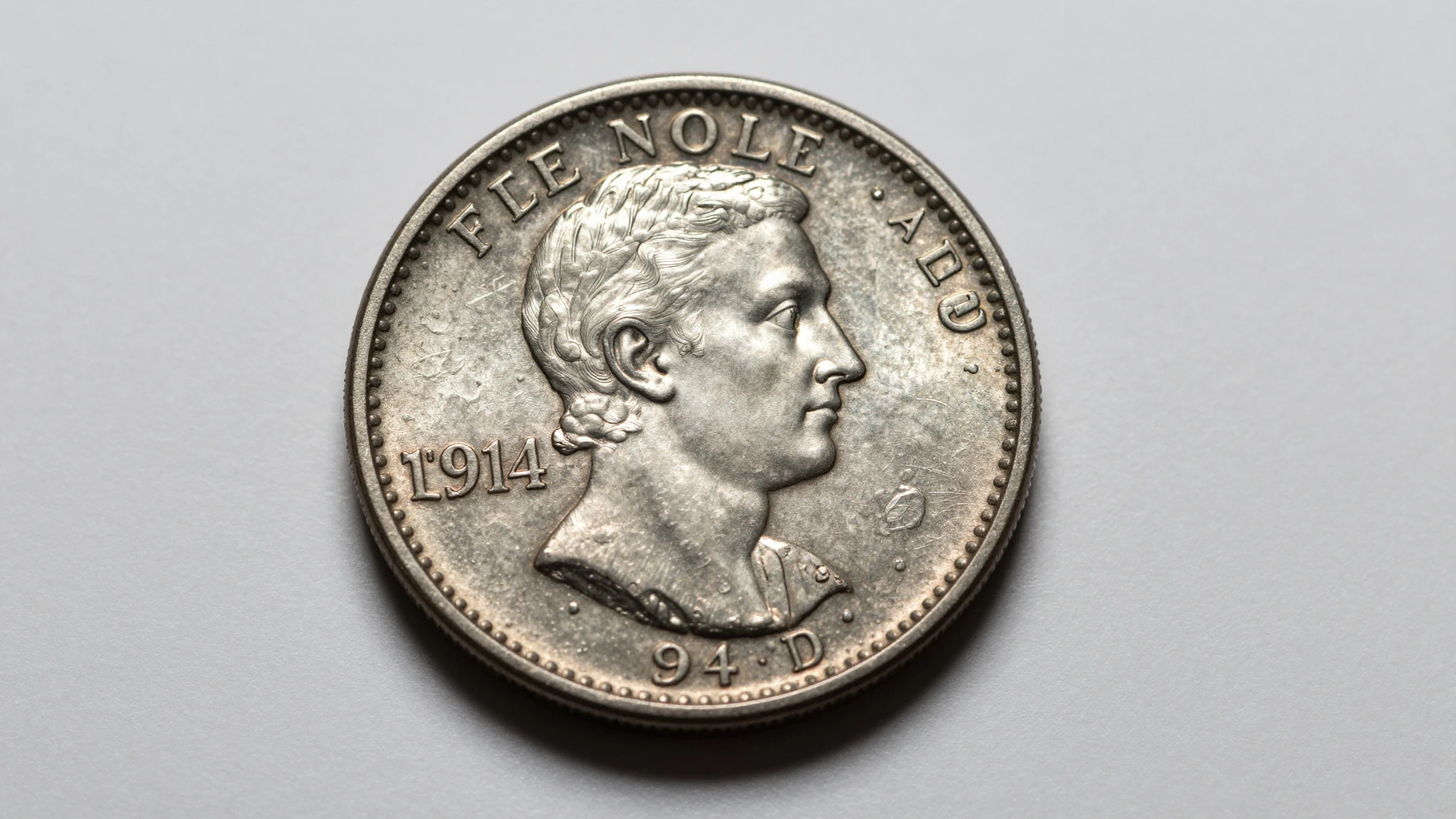 1914-D Wheat Penny displaying the 'D' mint mark below the date