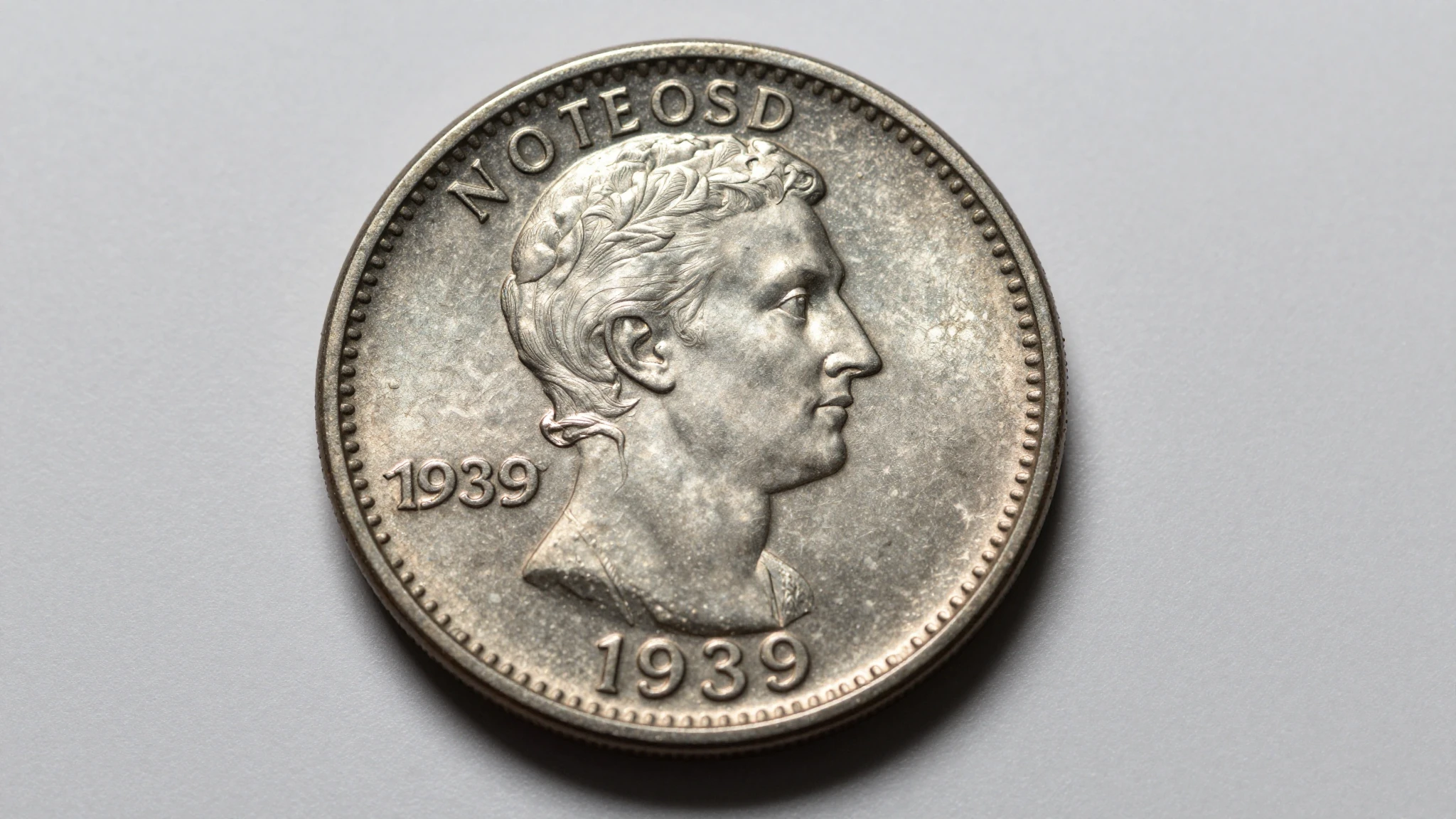 1939-D Wheat Penny graded specimen photographed for identification and value assessment