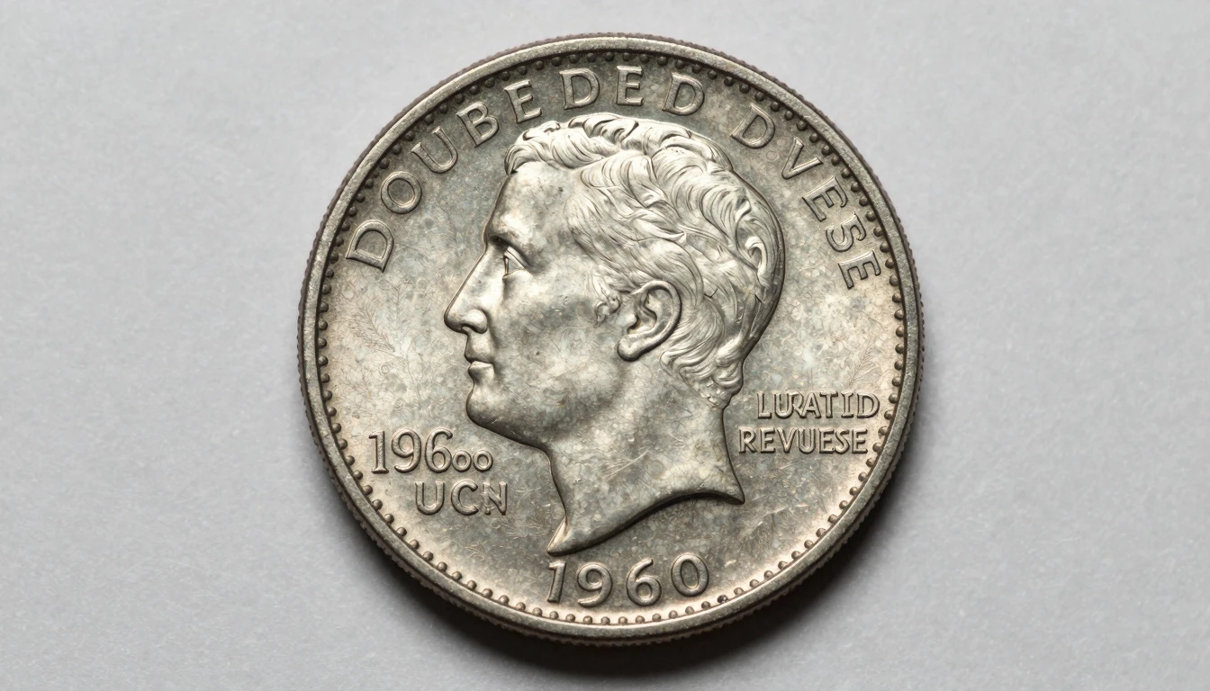 1960 Doubled Die Reverse key date variety highlighting visual identifier for collector reference