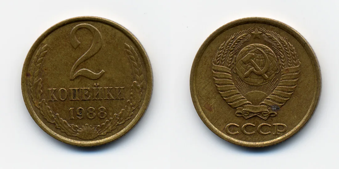 1988 Reverse of 1989 numismatic photograph capturing unique die markers and surface texture
