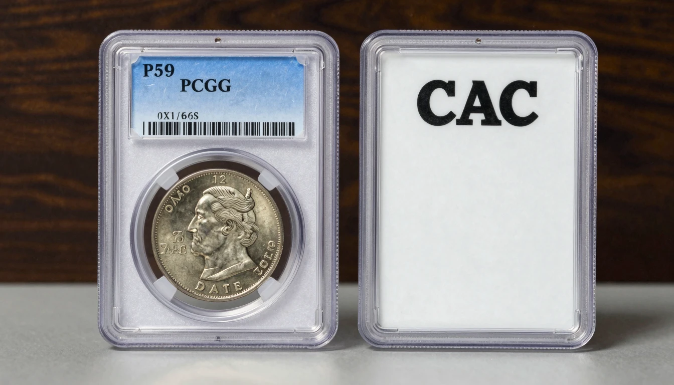 CAC Sticker vs Plain PCGS Slab: Premium Value Comparison