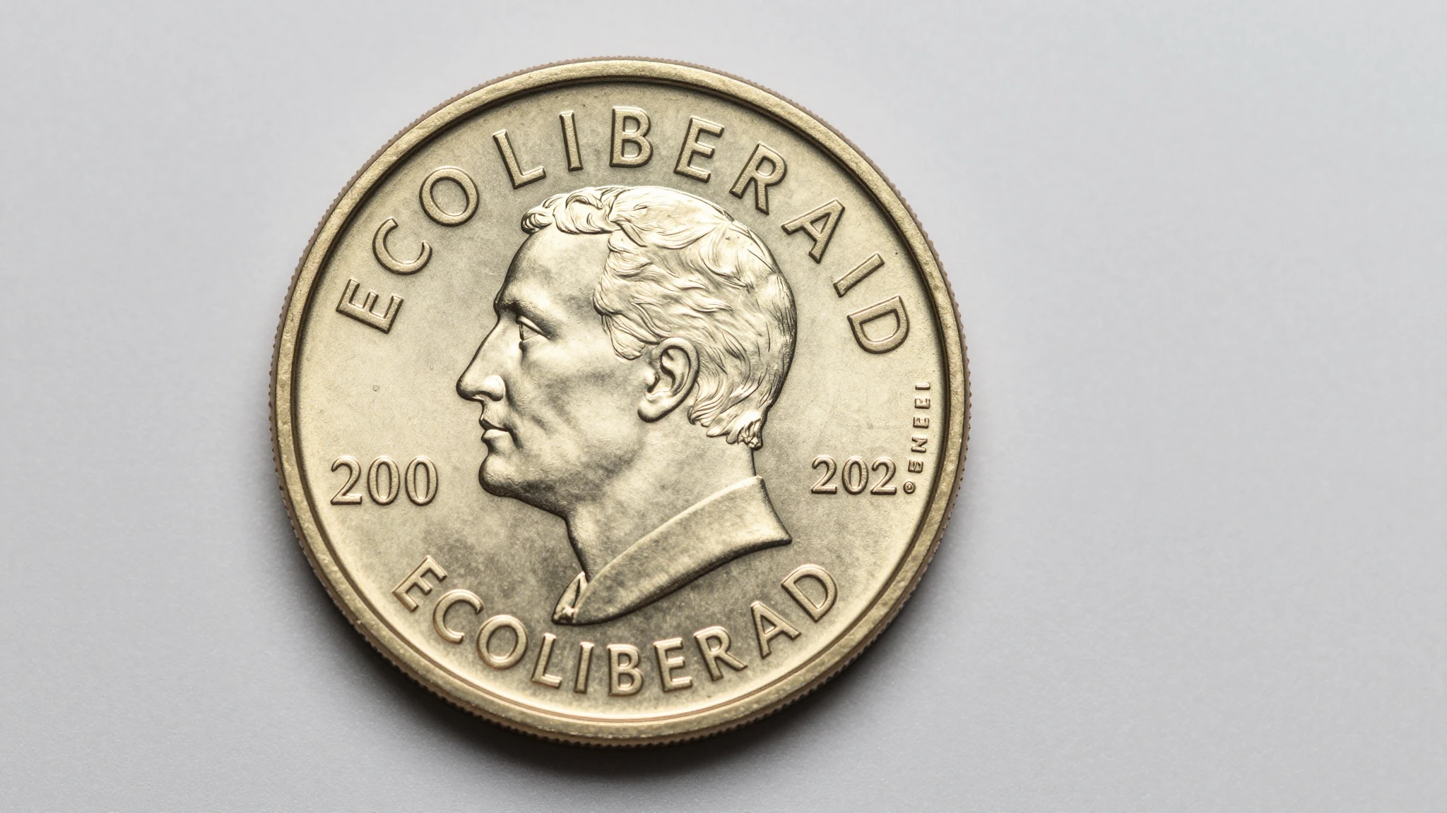 Experiencing the 2002 1/2 oz EcoLibertad obverse showing date and mint mark detail under macro studio lighting