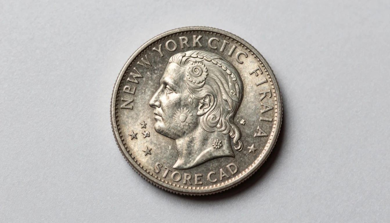 New York Civic Fair storecard with event and landmark details