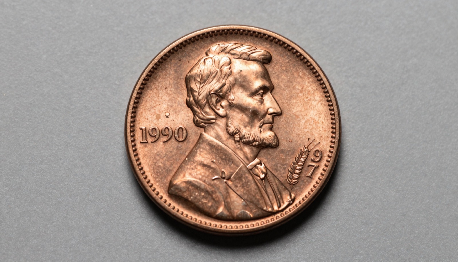 A 1953 Lincoln wheat cent shown obverse and reverse under studio light for value comparison